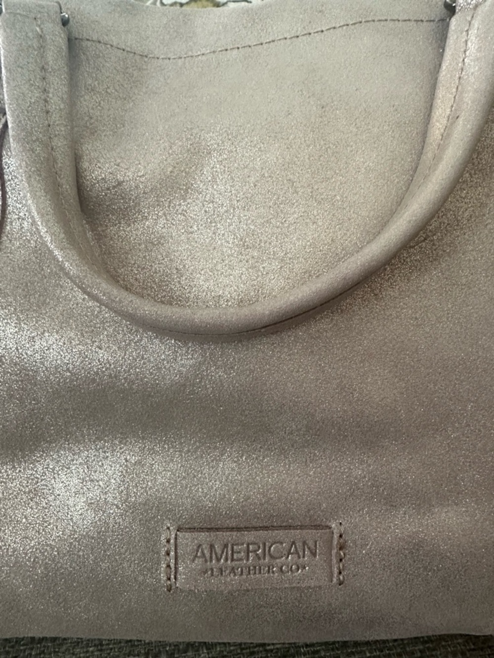 American Leather CO. Bermuda Metallic Wilton Feed Crossbody NWT $165 MSRP - Picture 14 of 16